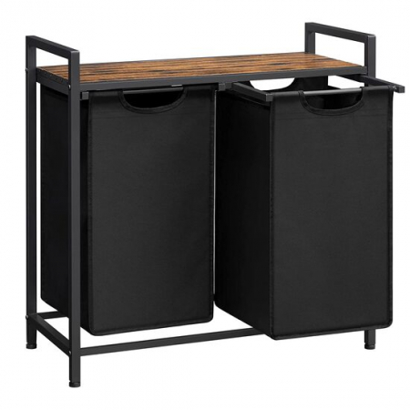 Amenajari Interioare - DULAP BAIE, LEOBERT, PLACA MDF, 2 RAFTURI, MARO, 73X33X72 CM
