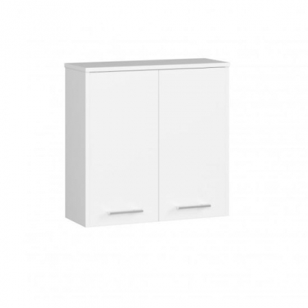 Dulap baie - DULAP BAIE, SUSPENDAT, PLACA LAMINATA, 2 RAFTURI, 2 USI, ALB, 60X22.5X60 CM