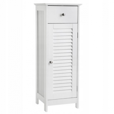 Baie - DULAP BAIE, VASAGLE, PLACA MDF, 1 RAFT, 1 USA, 1 SERTAR, ALB, 32X30X87CM