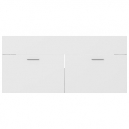 DULAP CU CHIUVETA INCORPORATA, ALB, 100 X 38.5 X 46 CM [5]