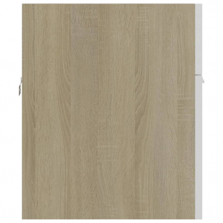 DULAP CU CHIUVETA INCORPORATA, ALB SI SONOMA, 90 X 38.5 X 46 CM [9]