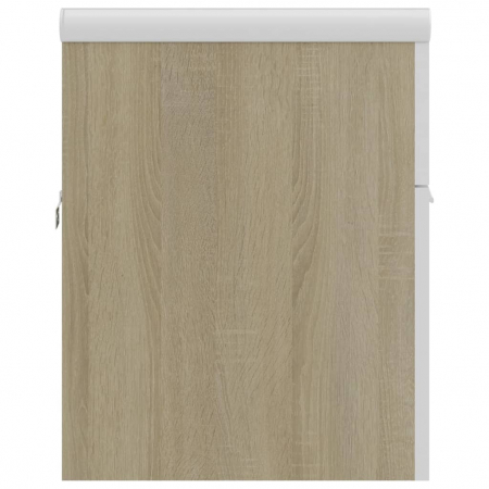 DULAP CU CHIUVETA INCORPORATA, ALB SI SONOMA, 90 X 38.5 X 46 CM [8]