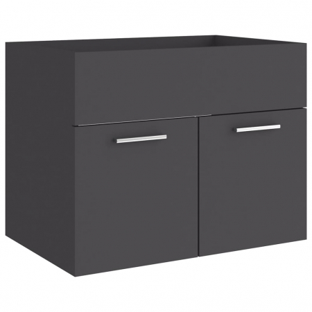 DULAP CU CHIUVETA INCORPORATA, GRI, 60 X 38.5 X 46 CM [5]
