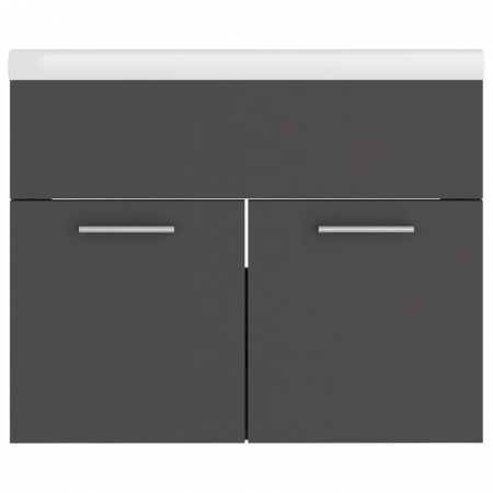 DULAP CU CHIUVETA INCORPORATA, GRI, 60 X 38.5 X 46 CM [6]