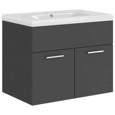 DULAP CU CHIUVETA INCORPORATA, GRI, 60 X 38.5 X 46 CM [1]