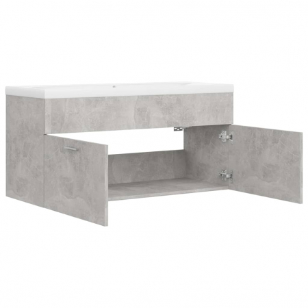 DULAP CU CHIUVETA INCORPORATA, GRI BETON, 100 X 38.5 X 46 CM [9]