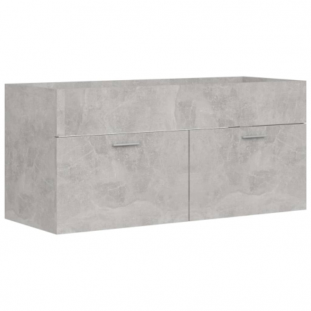 DULAP CU CHIUVETA INCORPORATA, GRI BETON, 100 X 38.5 X 46 CM [4]