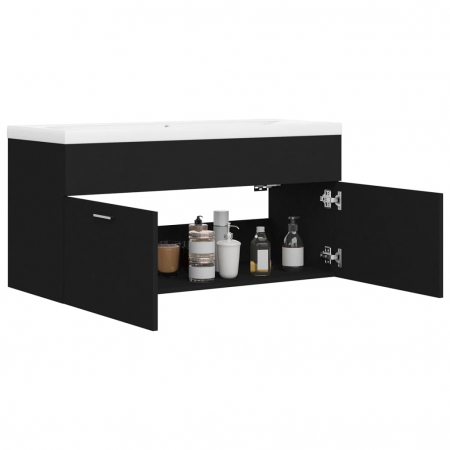 DULAP CU CHIUVETA INCORPORATA, NEGRU, 100 X 38.5 X 46 CM [3]