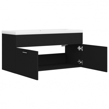 DULAP CU CHIUVETA INCORPORATA, NEGRU, 100 X 38.5 X 46 CM [9]
