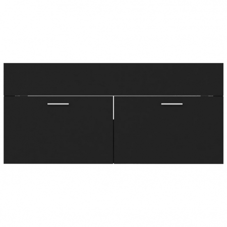 DULAP CU CHIUVETA INCORPORATA, NEGRU, 100 X 38.5 X 46 CM [5]