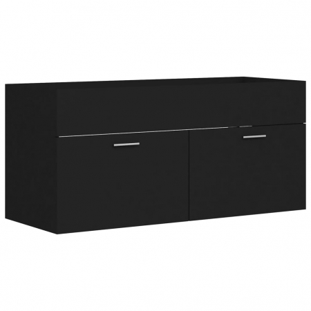 DULAP CU CHIUVETA INCORPORATA, NEGRU, 100 X 38.5 X 46 CM [4]