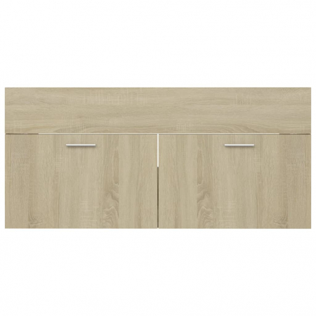 DULAP CU CHIUVETA INCORPORATA, STEJAR SONOMA, 100 X 38.5 X 46 CM [5]