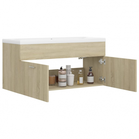 DULAP CU CHIUVETA INCORPORATA, STEJAR SONOMA, 100 X 38.5 X 46 CM [3]