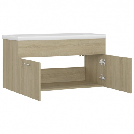 DULAP CU CHIUVETA INCORPORATA, STEJAR SONOMA, 90 X 38.5 X 46 CM [4]