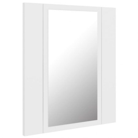DULAP DE BAIE CU OGLINDA & LED, ALB [7]