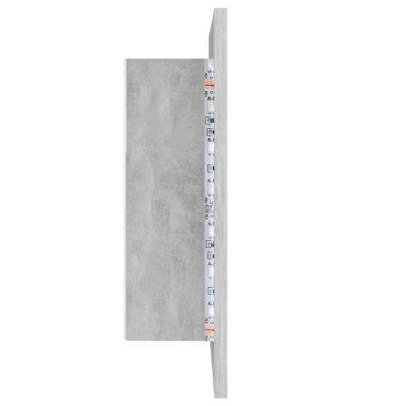 DULAP DE BAIE CU OGLINDA & LED, GRI BETON [9]