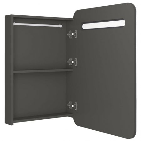 DULAP DE BAIE CU OGLINDA SI LED, ANTRACIT [4]
