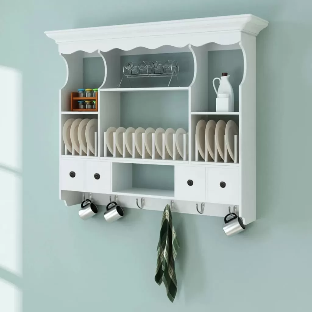 Dulapuri suspendate - DULAP DE PERETE PENTRU BUCATARIE, ALB, 90.5 X 22.5 X 70.3 CM