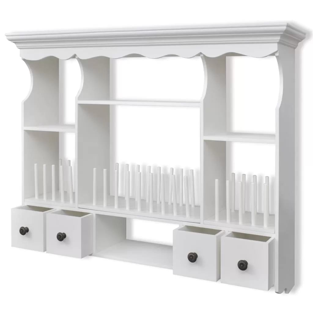DULAP DE PERETE PENTRU BUCATARIE, ALB, 90.5 X 22.5 X 70.3 CM [3]