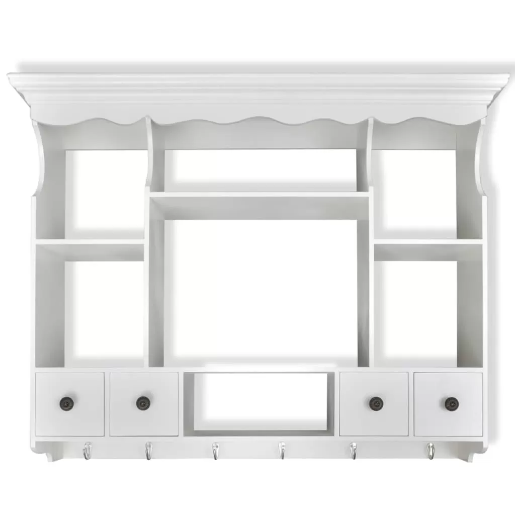 DULAP DE PERETE PENTRU BUCATARIE, ALB, 90.5 X 22.5 X 70.3 CM [4]
