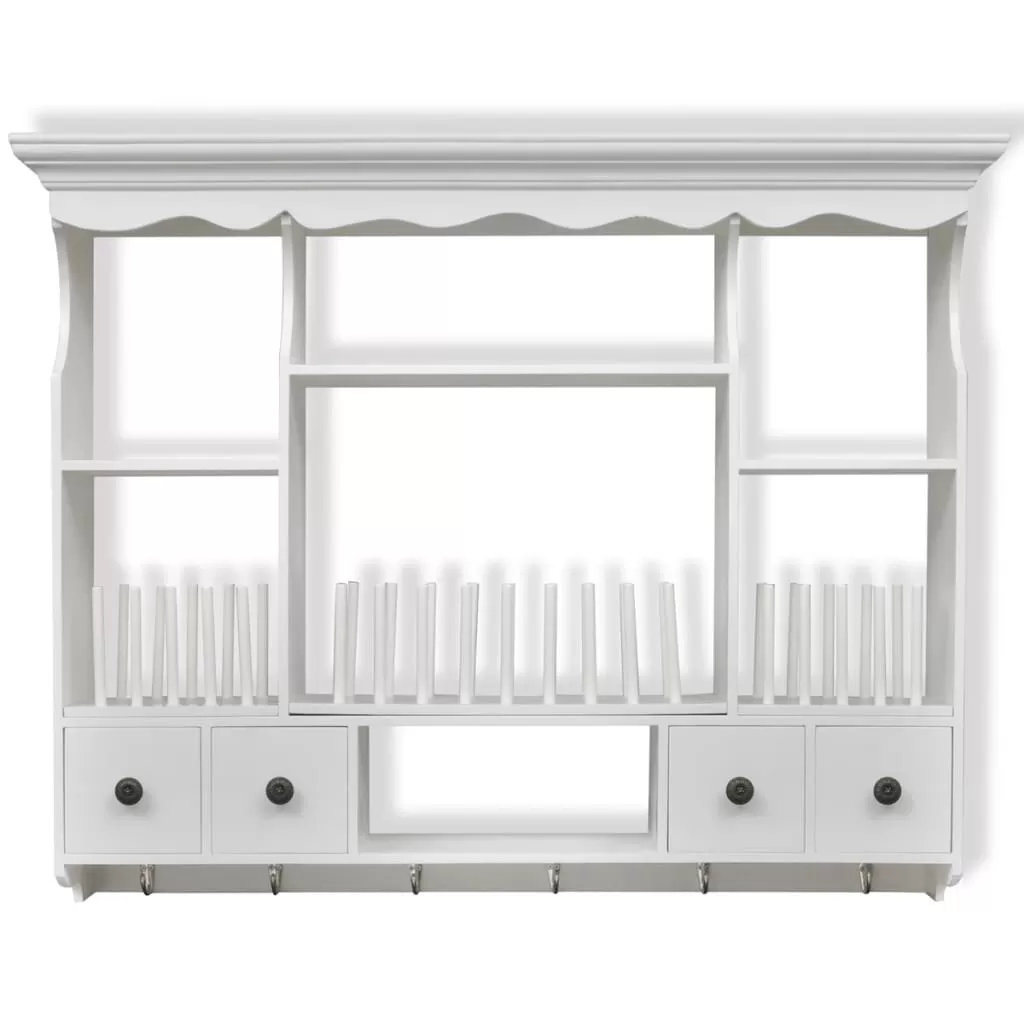 DULAP DE PERETE PENTRU BUCATARIE, ALB, 90.5 X 22.5 X 70.3 CM [2]