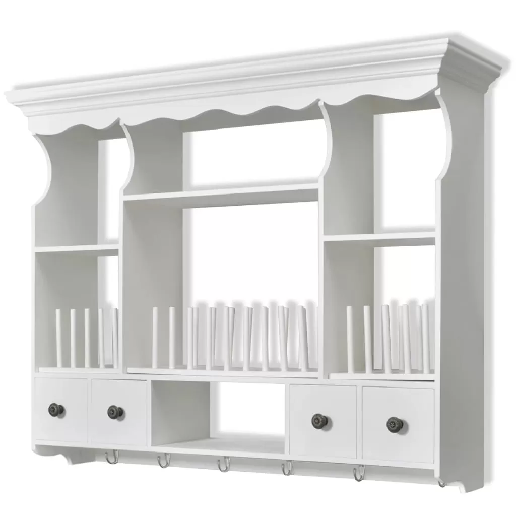 DULAP DE PERETE PENTRU BUCATARIE, ALB, 90.5 X 22.5 X 70.3 CM [1]