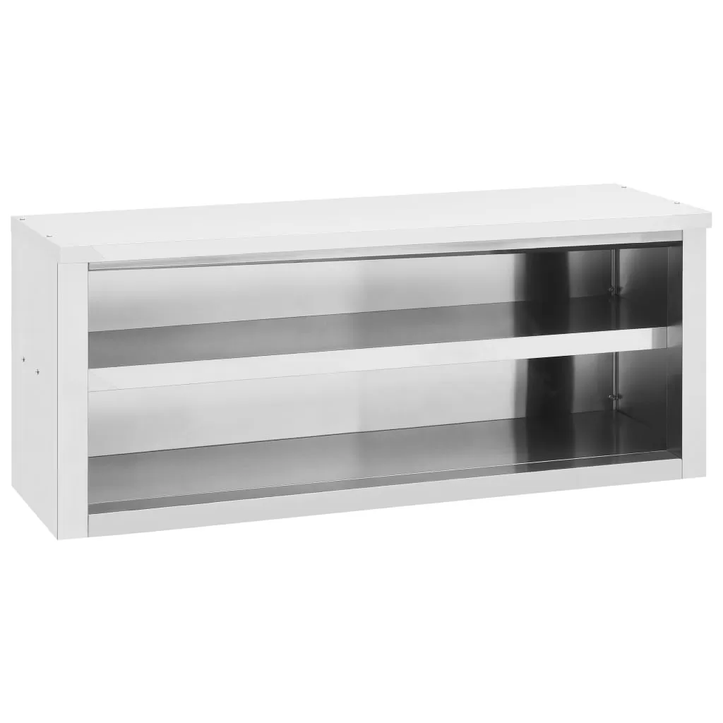 Dulapuri suspendate - DULAP DE PERETE PENTRU BUCATARIE, ARGINTIU, 120 X 40 X 50 CM