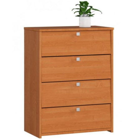 Hol - DULAP DEPOZITAT INCALTAMINTE, PANTOFAR, PLACA LAMINATA, 4 SERTARE, ARIN, 60X33X80 CM