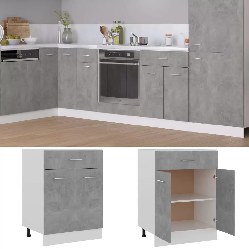 DULAP INFERIOR CU SERTAR, GRI BETON [1]