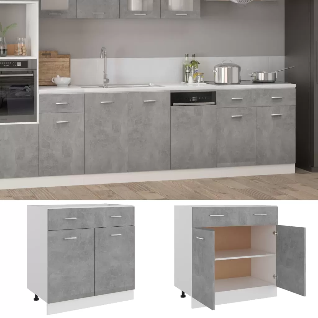 DULAP INFERIOR CU SERTAR, GRI BETON [1]