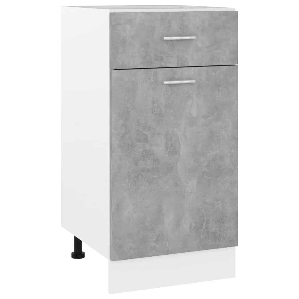 Dulapuri pe sol - DULAP INFERIOR CU SERTAR, GRI BETON
