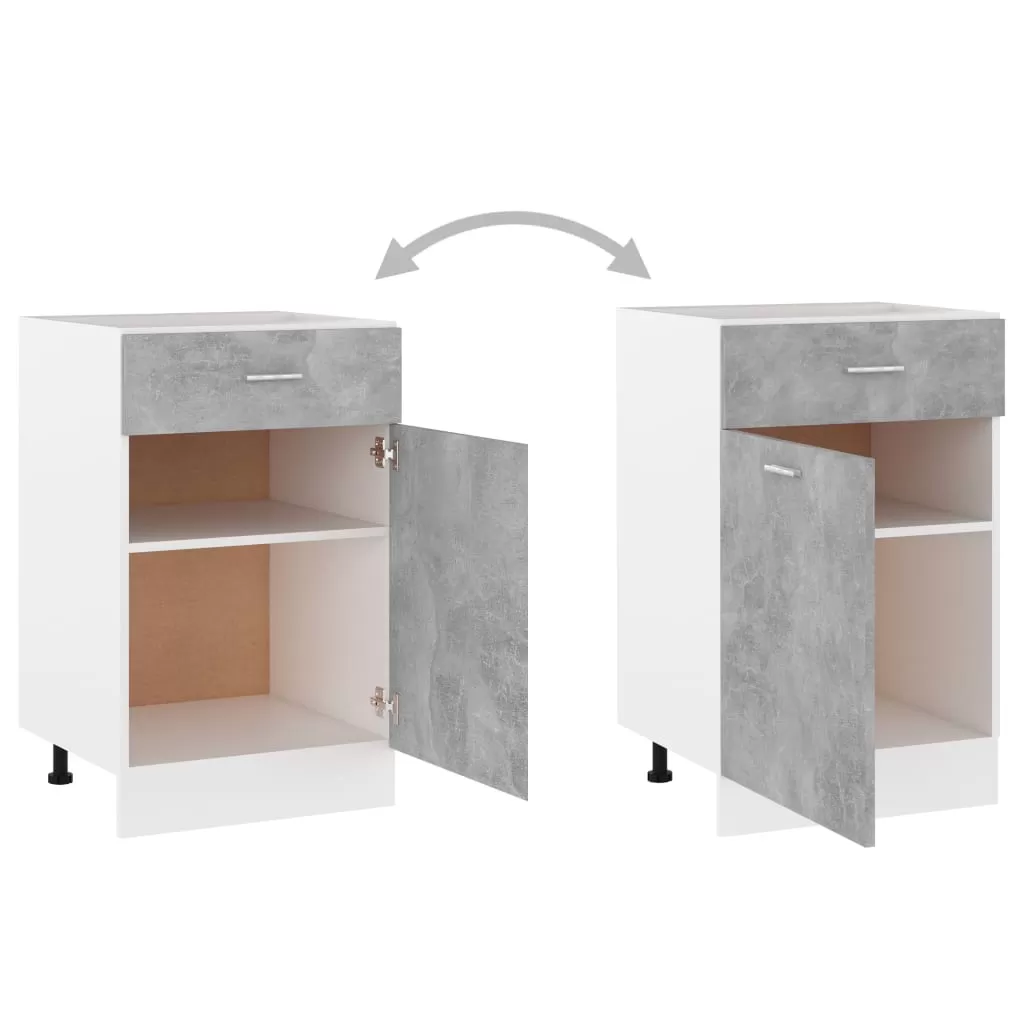 DULAP INFERIOR CU SERTAR, GRI BETON [5]