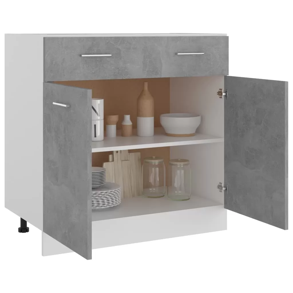 DULAP INFERIOR CU SERTAR, GRI BETON [3]