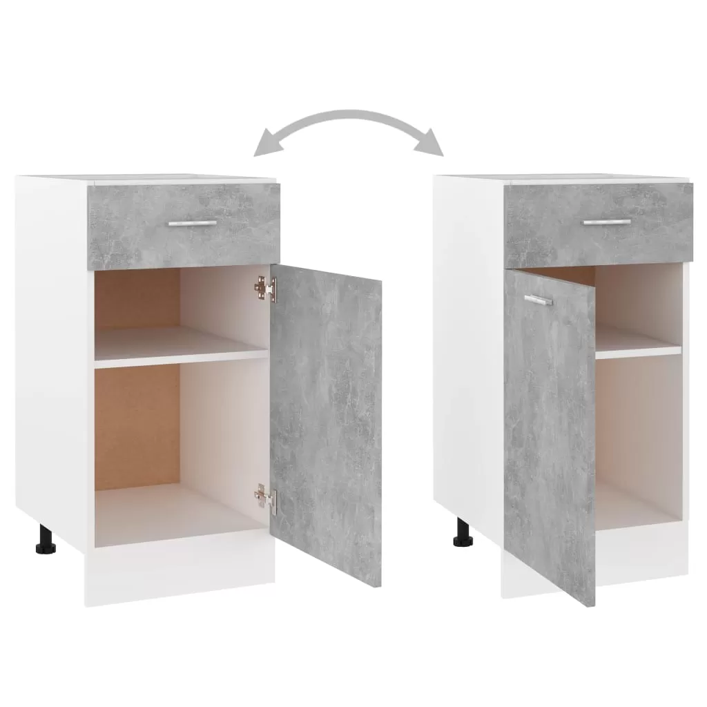 DULAP INFERIOR CU SERTAR, GRI BETON [5]
