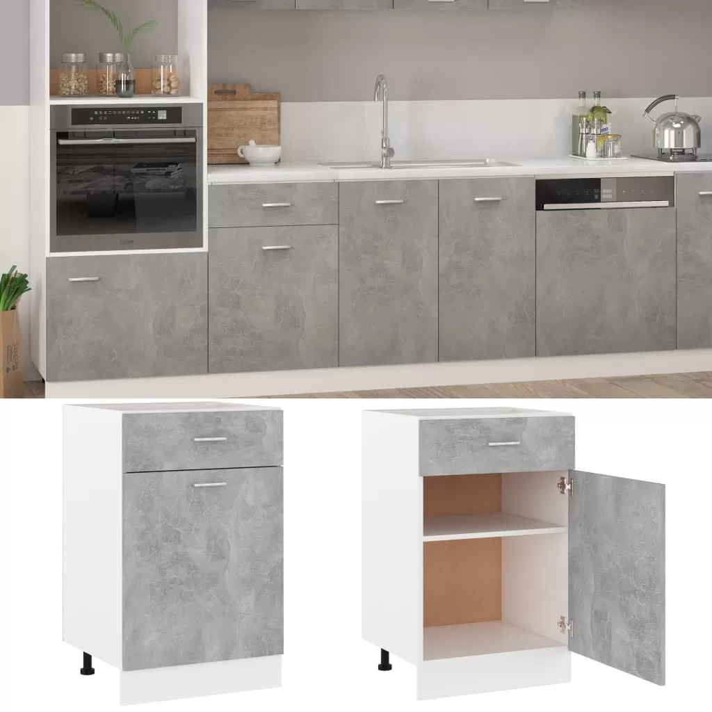 DULAP INFERIOR CU SERTAR, GRI BETON [1]