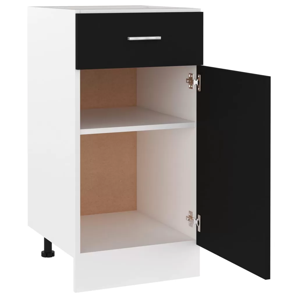 DULAP INFERIOR CU SERTAR, NEGRU [4]