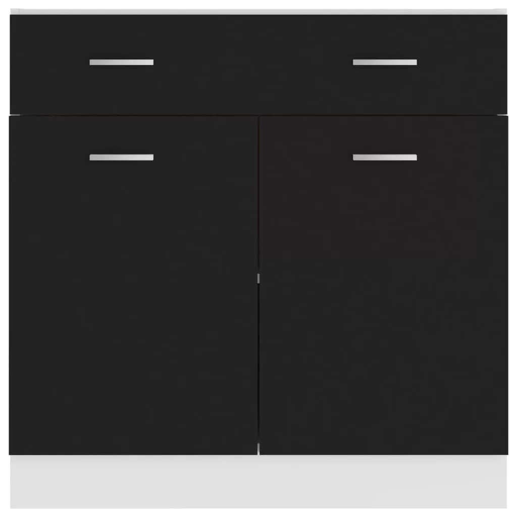 DULAP INFERIOR CU SERTAR, NEGRU [5]