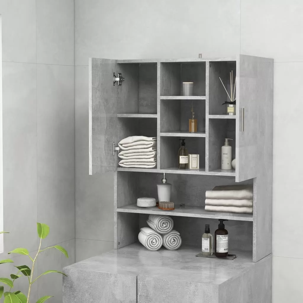 DULAP MASINA DE SPALAT, GRI BETON [3]