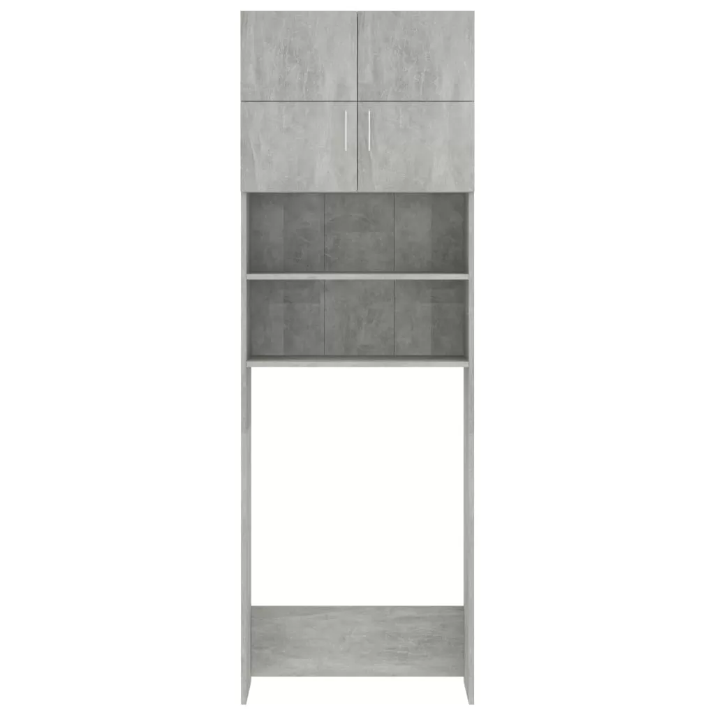 DULAP MASINA DE SPALAT, GRI BETON, 64 X 25.5 X 190 CM [4]
