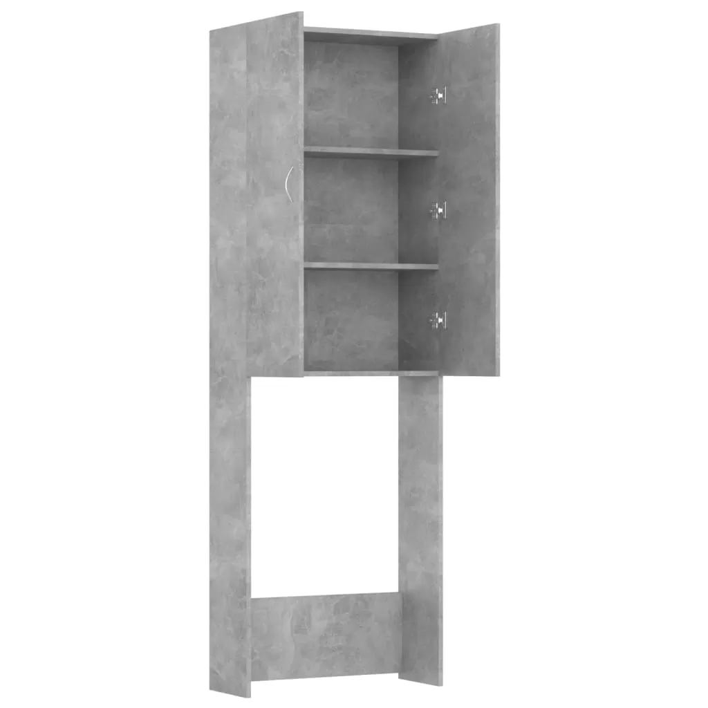 DULAP MASINA DE SPALAT, GRI BETON, 64 X 25,5 X 190 CM [7]