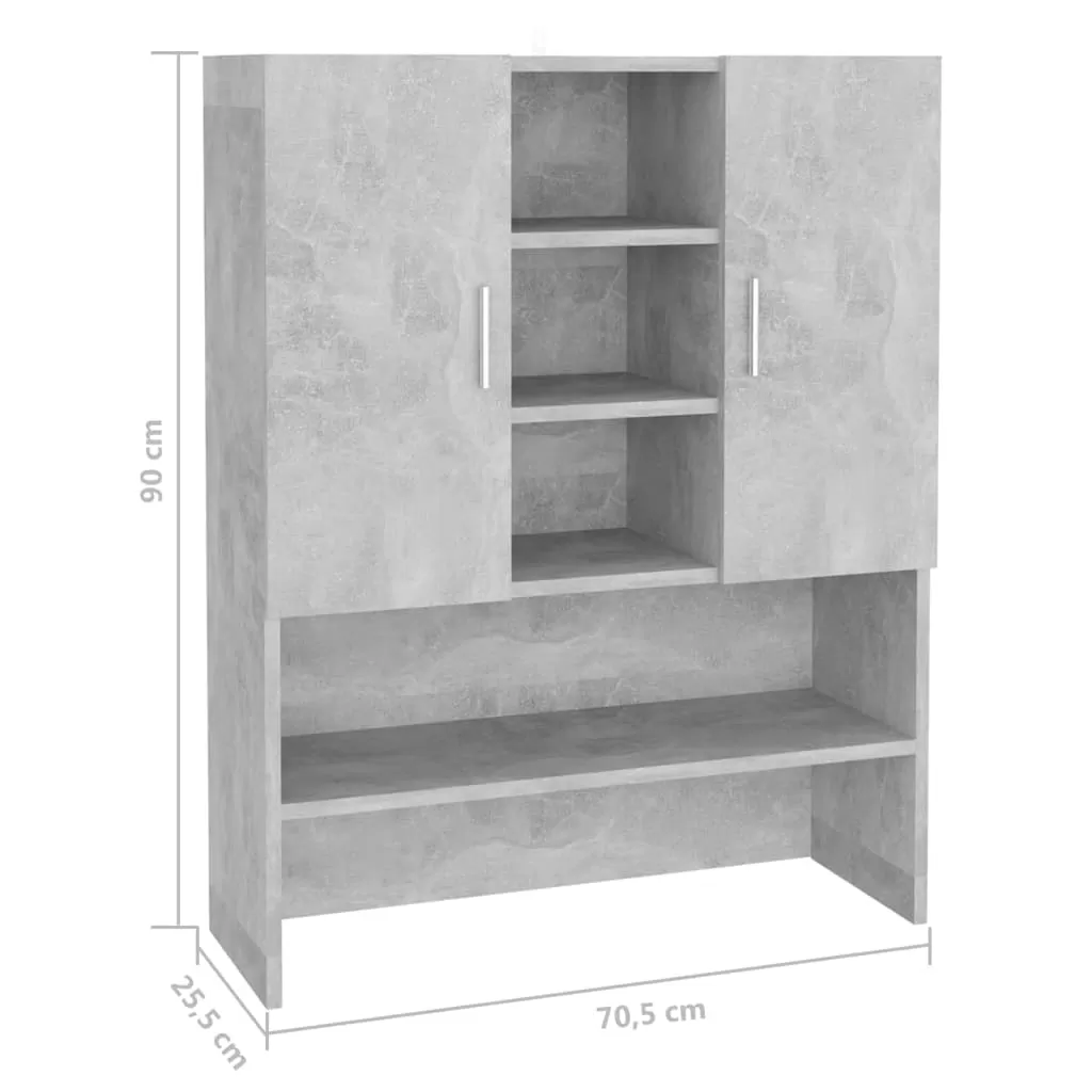 DULAP MASINA DE SPALAT, GRI BETON [7]