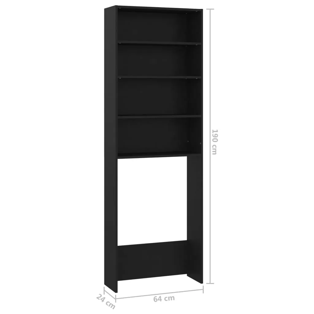 DULAP MASINA DE SPALAT, NEGRU [7]