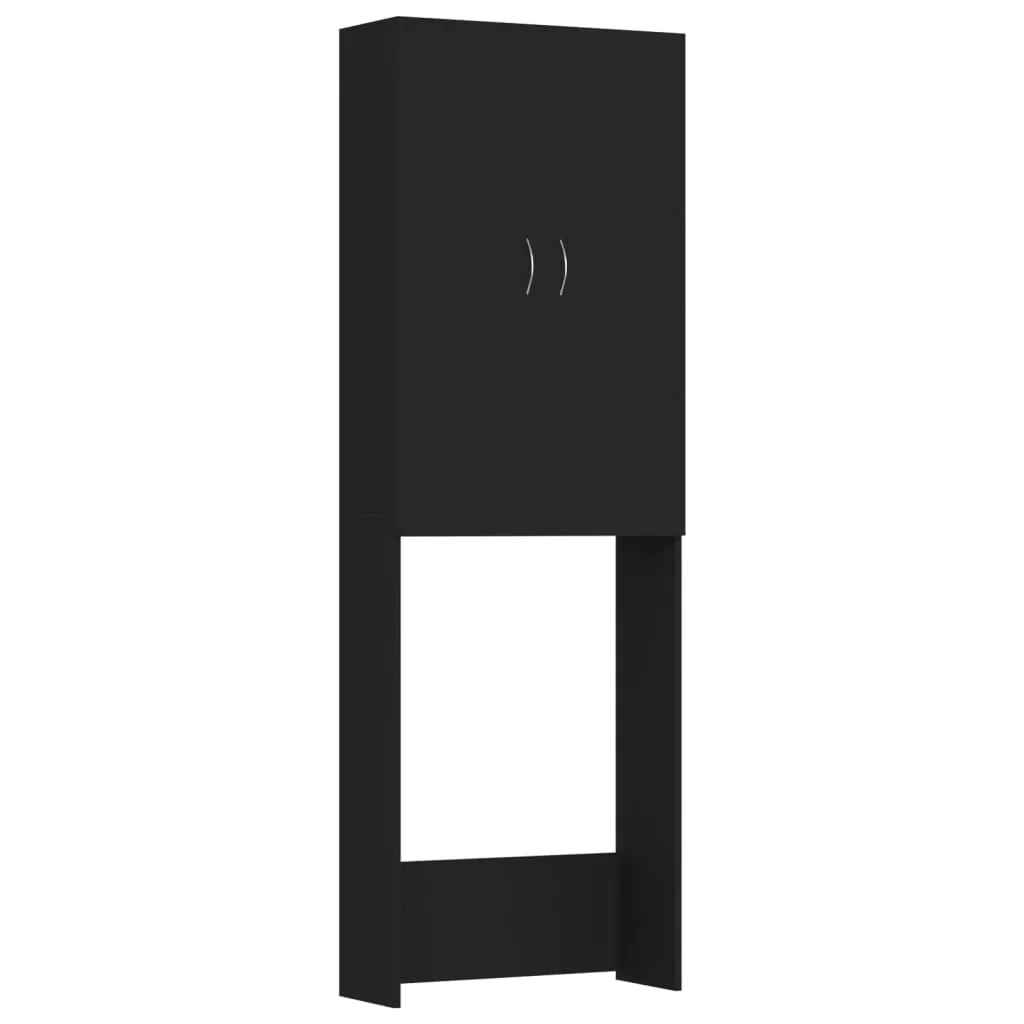DULAP MASINA DE SPALAT, NEGRU, 64 X 25,5 X 190 CM [1]