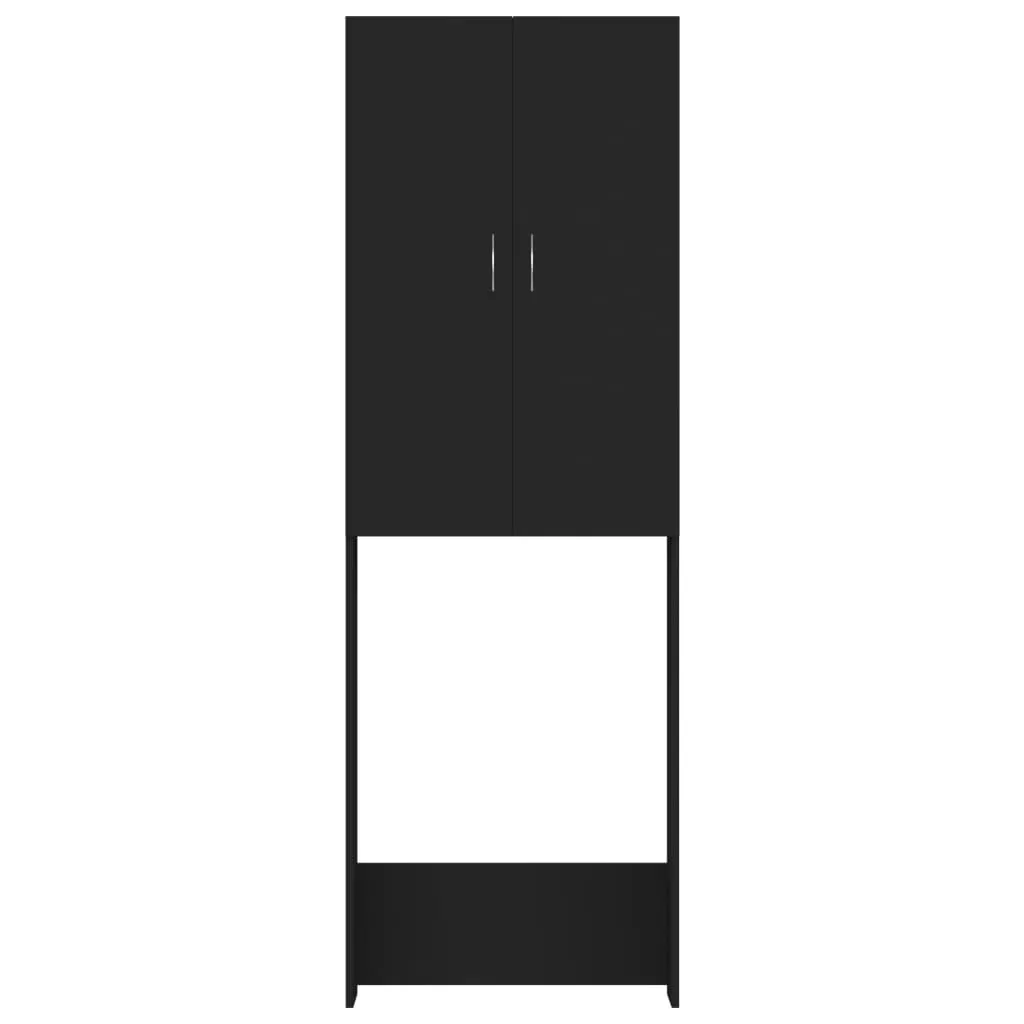 DULAP MASINA DE SPALAT, NEGRU, 64 X 25,5 X 190 CM [5]