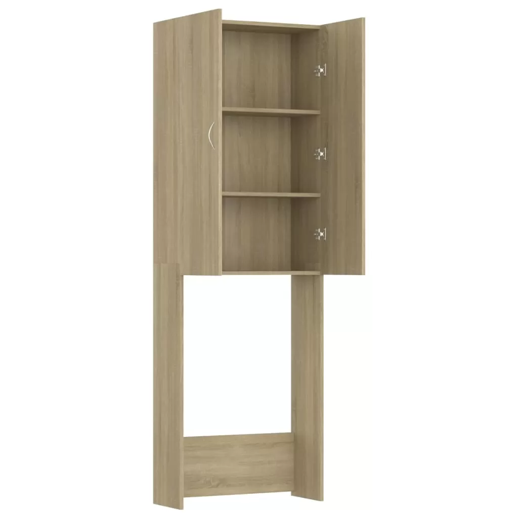 DULAP MASINA DE SPALAT, STEJAR SONOMA, 64 X 25,5 X 190 CM [7]