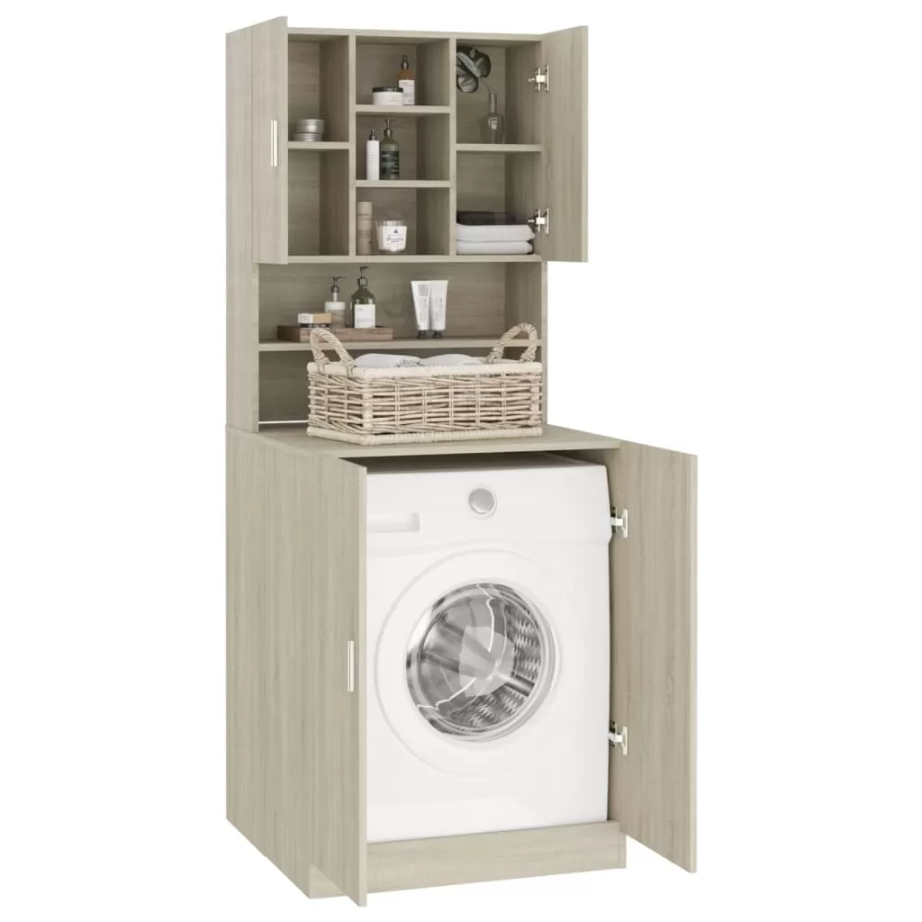 DULAP MASINA DE SPALAT, STEJAR SONOMA, 71 X 71,5 X 181,5 CM [3]