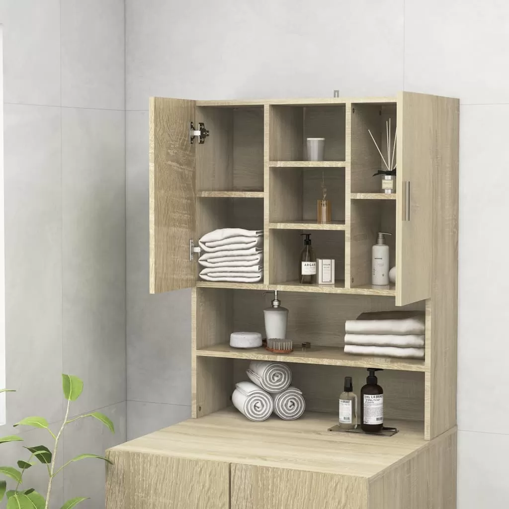 DULAP MASINA DE SPALAT, STEJAR SONOMA, 71 X 71,5 X 181,5 CM [4]