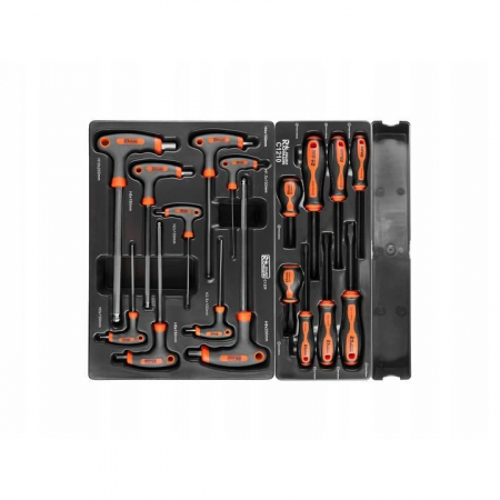 DULAP MOBIL PENTRU UNELTE, 10 SERTARE + SPATIU LATERAL CU USA, 970X927X465 MM, CONTINE 25 SETURI DE UNELTE, 386 ELEMENTE, RICHMANN EXCLUSIVE [7]