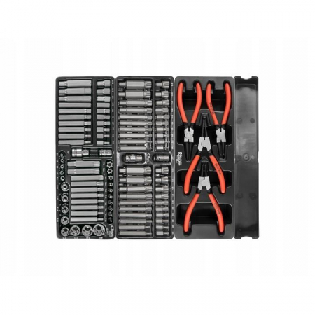 DULAP MOBIL PENTRU UNELTE, 10 SERTARE + SPATIU LATERAL CU USA, 970X927X465 MM, CONTINE 25 SETURI DE UNELTE, 386 ELEMENTE, RICHMANN EXCLUSIVE [6]