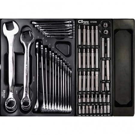 DULAP MOBIL PENTRU UNELTE, 7 SERTARE, 630X903X447 MM, CONTINE 12 SETURI DE UNELTE, 135 ELEMENTE, RICHMANN [2]